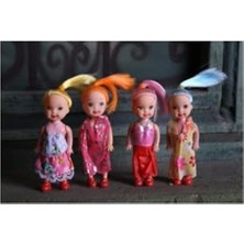 Hakay Oyuncak Mini Bebek 4 Adet Oyuncak Mini Kardeş Bebekler