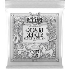 Hakay Ernie Ball Ernesto Palla Siyah & Gümüş Klasik Gitar Telleri Naylon