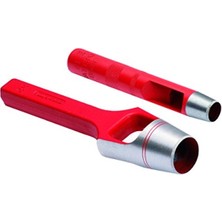 Hakay Kırmızı Kayış Zımbası, 5 mm Keskin Ağızlar