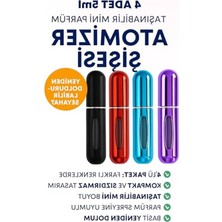 Hakay 4 Adet Mini Parfüm Atomizer, 5 ml Yeniden Doldurulabilir Seyahat Için