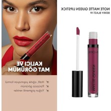 Hakay Kalıcı Likit Ruj, Mor - Matte Queen Lipstick, 19 Berry Blast