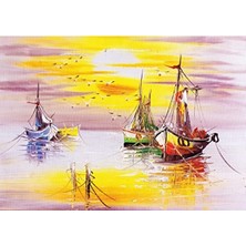 Hakay Akşam Güneşi Temalı 500 Parça Puzzle, Eğlenceli Aktivite
