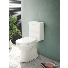 Hakay Yavaş Kapanır Duroplast Klozet Kapağı, Metal Menteşeli, Beyaz