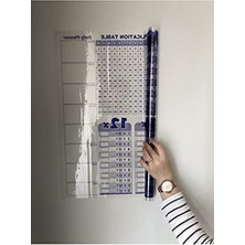 Hakay Akıllı Kağıt Yazı Tahtası, 100X56 cm Çarpım Tablosu