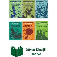 İş Bankası Kültür Yayınları Jules Verne 6 Kitap Seti + Dünya Klasiği Hediye