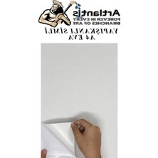 Hakay Yapışkanlı Simli Eva, Beyaz A4, 20X30 Cm, 5 Adet, Hobi Kullanımı