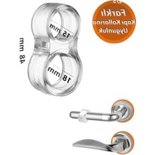 Hakay Silikon Kapı Kolu Stoperi - Duvar Koruyucu Tampon (6 Adet)