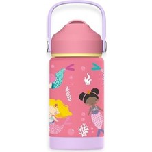 Hakay Çocuklar Için 360 ml Kapasiteli Su Termosu, Mermaid Temalı
