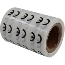Hakay Şeffaf Ce Etiketi - 25MM Çapında, 1000 Adet