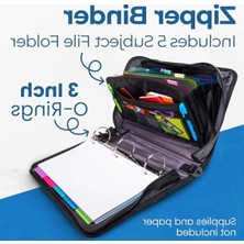 Hakay Çok Fonksiyonlu Fermuarlı Klasör - 7,6 cm