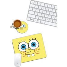 Hakay Sünger Bob Mouse Pad ve Bardak Altlığı Set
