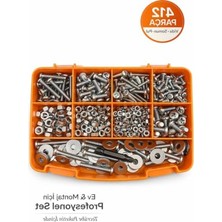 Hakay 412 Parça Vida Seti - Profesyonel Montaj Için Tam Donanımlı Kutuda