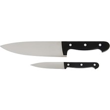 Hakay Zwilling Twin Chef 2 Bıçak Set, Paslanmaz Çelik, Siyah