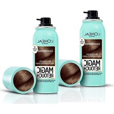 Hakay L’oréal Paris 2'li Magic Retouch Beyaz Dipleri Kapatıcı Sprey - Kahverengi (75 Ml)