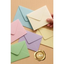 Hakay Minik Zarf Seti, 30 Adet 7x9 cm Farklı Renklerde Tasarım