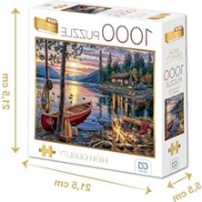 Hakay 1000 Parçalık Kamp Ateşi Temalı Eğlenceli Puzzle Seti