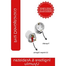Hakay Ingiliz Erkek Türk Dişi Universal Priz Dönüştürücü