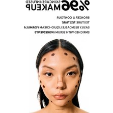Hakay Cream Co. Likit Bronzer Glow Sculpt Eclipse, Kontür Nötr Koyu Kahve, Yüz Şekillendirici Nemlendirici Makyaj