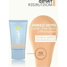 Hakay Nemlendirici Etki ile Renkli Güneş Koruyucu SPF50, 004 Ivory Beige