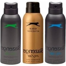 Hakay Slazenger Active Sport Gold Yeşil Mavi Deodorant 3x 150ML SET,276367281