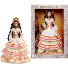 Hakay Koleksiyon Figürü Olarak Tasarlanmış Barbie Bebek, Krem Renkli