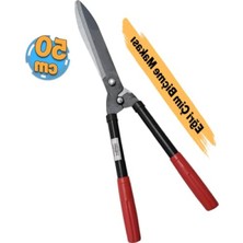 Hakay Plastik Saplı Eğri Çim Budama Makası - Keskin Metal Bıçak
