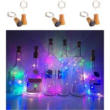 Hakay 6'lı Set Güneş Enerjili Şarap Şişesi LED Işıkları, Su Geçirmez Tasarım