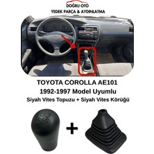 Doğru Oto Toyota Corolla AE101 Siyah Vites Topuzu + Vites Körüğü