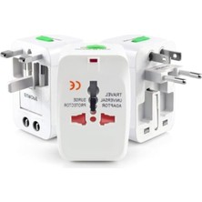Hakay Seyahat Tipi Priz Çevirici Adaptör - 150 Ülke Uyumu
