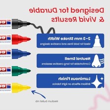 Hakay Siyah Tekstil Kalemi, 5 Adet Set, 2-3 mm Uç