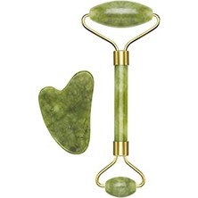 Hakay Yeşim Taşı Gua Sha Masaj Aleti, Yüz ve Vücut Masajı