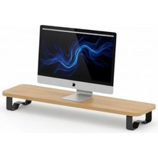 Hakay Ergonomik Ahşap Monitör Standı - 120 cm Genişlik