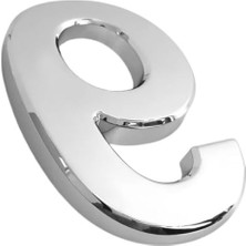 Hakay Krom Renk Yapışkanlı Kapı Numarası - 50 mm
