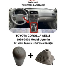 Doğru Oto Toyota Corolla AE111 Gri Vites Topuzu+Vites Körüğü 1999-2000-2001