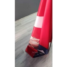 Hakay 50X75 cm Atatürk Imzalı Raşel Kumaş Sopalı Türk Bayrağı