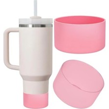 Hakay Silikon Taban Koruyucu - Stanley Quencher 20/30/40 Oz ile Uyumlu, Pembe