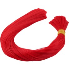 TeknoKapsül Kırmızı Renkli Sentetik Boğum Saç - 1kg