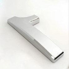 Hakay Yapışkanlı Krom Renk Kapı Numarası - 50 mm Boyut