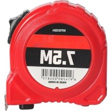 Hakay 7,5m x 25MM Beyaz Çelik Şerit Metre - Dayanıklı ve Uzun Ömürlü