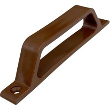 Hakay Kahverengi Plastik D Kol Kulp, Pvc ve Alüminyum Sineklik Tutamağı, 12 cm Uzunluk