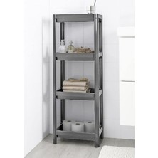 Hakay 4 Katlı Geçmeli Plastik Organizer - Banyo ve Mutfak Için