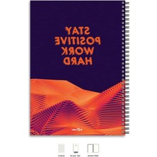 Hakay A4 Çizgili Defter, 200 Sayfa, Stay Energy Tasarım
