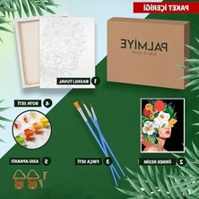Hakay Sayılarla Boyama Tuval Seti (40X50 Cm) - Aynadaki Kadın