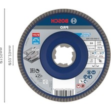 Hakay Metal X571 Yelpaze Taşlama Diski, 125 mm Çapında ve Granülasyon 60