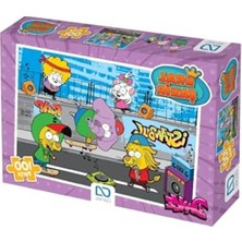 Hakay Kral Şakir Temalı 100 Parça Puzzle, 34X24 cm Eğlenceli Yapboz