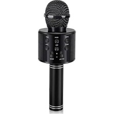 Hakay Bluetooth Karaoke Mikrofon, Çok Fonksiyonlu, Siyah