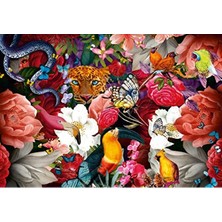 Hakay 300 Parça Çiçekler Temalı Puzzle, Eğlenceli Zeka Geliştirici Aktivite
