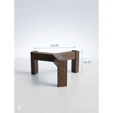 Hakay Minimalist Ahşap Saksı Standı, 20X10 Cm, Dekoratif Tasarım