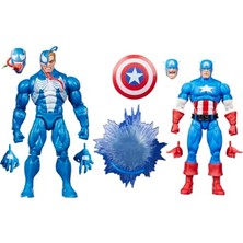 Hakay Hasbro  Legends Series Gamerverse Captain America Vs Venom Ikili Aksiyon Figür Seti, Retro Video Game