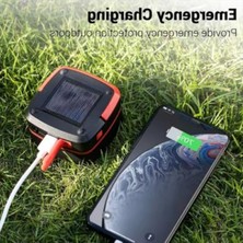 Hakay Güneş Enerjili Akordiyon Kamp Lambası ve Powerbank